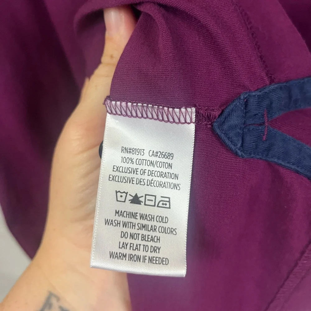 Robert Graham Men's Classic Fit Lucifer Logo Purple Knit Polo Shirt- Size Medium - Picture 6 of 7